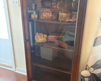 Smaller glass front cabinet