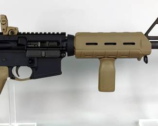 Colt Defense M4 Carbine 5.56 Nato Rifle SN# LE 208742, Adjustable Stock, Flip-Up Peep Sight, Vertical Foregrip