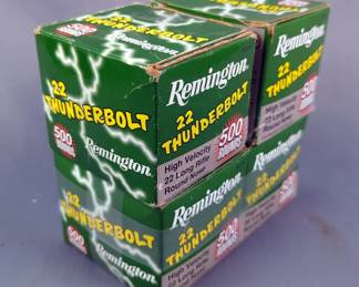  Remington 22 Thunderbolt .22 LR Ammo, 40 gr, Round Nose, Approx 2000 Rds, Local Pickup Only 
