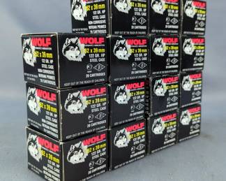 Wolf 7.62x39mm 122 gr HP Steel Case Ammo, Approx 300 Rds, Local Pickup Only 
