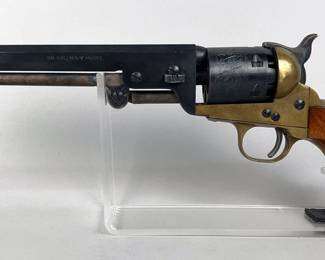 Euroarms Of America Navy Model .36 Cal 6-Shot Black Powder Revolver SN# 67201, In Bucheimer BML-1 Leather Holster With Bucheimer Leather Belt 