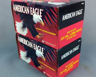 American Eagle .22 LR Ammo, 40 gr solid, Rimfire Cartridges, Approx 1000 Rds, Local Pickup Only 