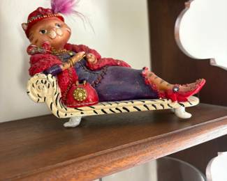 Red Hat Society Cat Figurine