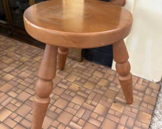 Vintage Wooden Milking Stool