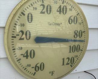 La Crosse 13.5 inch Round Analog Dial Thermometer