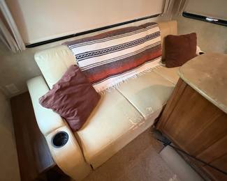 RV Loveseat Recliner with Cup Holder