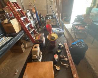 Assorted Vintage Tools and Garage Items