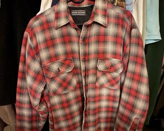 David Taylor Plaid Flannel Shirt Jacket
