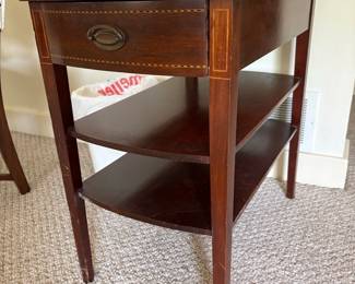 Antique Mersman Mahogany Inlaid Side Table