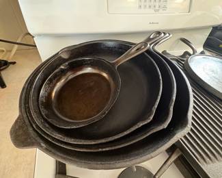 Cast Iron Skillet Set with Griddle