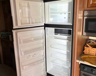 Norcold 8 Cu. Ft. Two-Way Absorption AC/LP Left-Hinge Black RV Refrigerator