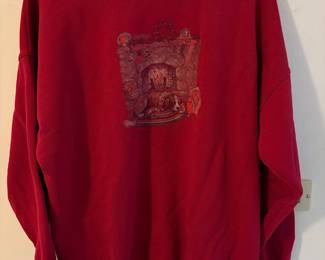Vintage Northern Reflections Christmas Fireplace Graphic Sweatshirt