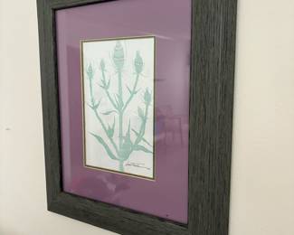 Gwen Frostic "Thistle" Botanical Print