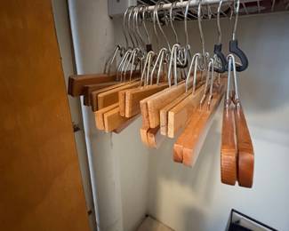 Wooden Pants Hangers with Clips