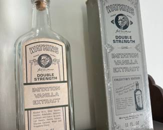 Watkins Double Strength Imitation Vanilla Extract Collector's Edition Bottle with Box
