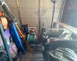 Vintage Metal and Glass Floor Lamp