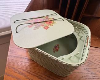 Vintage Princess Sewing Basket