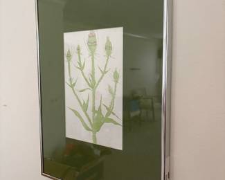 Framed Botanical Print of Thistle by Grace Trotter