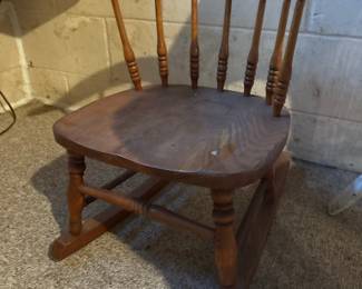 Child's Spindle Rocking Chair