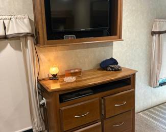 Amish Handcrafted Wooden Entertainment Center with Integrated TV Cabinet