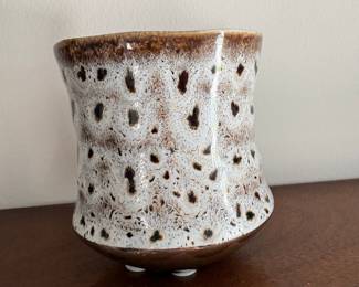 West German Fat Lava Speckled Glaze Vase
