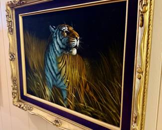 Black velvet painting