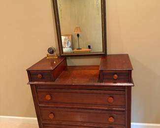 Antique dresser and mirror $100