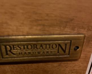 Restoration Hardware Armoire and tall Bathroom Cabinet