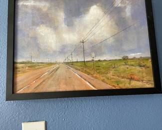 Stormy Sunday Drive by Rachel Wiley Janota, Acrylic Graphite Ink 