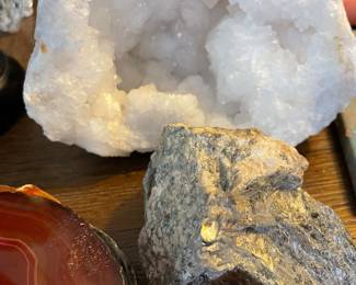 Crystal, Agates, Mica 