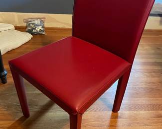 Red Leather Chairs