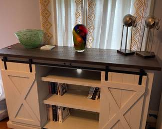Sliding Barn door Media Cabinet