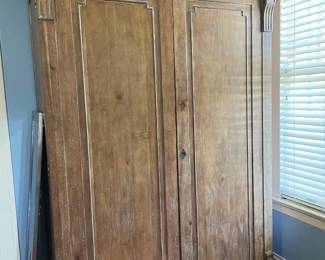 Restoration Hardware Armoir St James with Antique Natural finish