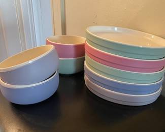 Vinyl and China Dinnerware