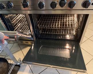 Inside Viking stove