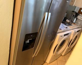 Nice whirlpool side by side refrigerator