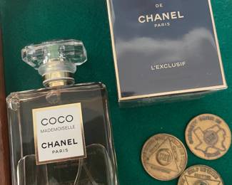 Two bottles of Coco Chanel Perfume. One unopened.  