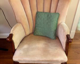 Excellent condition light Pink Velvet Chair 