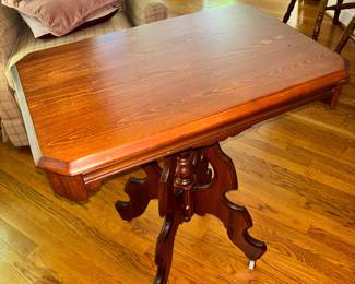 Victorian Work Table Porcelain Casters 