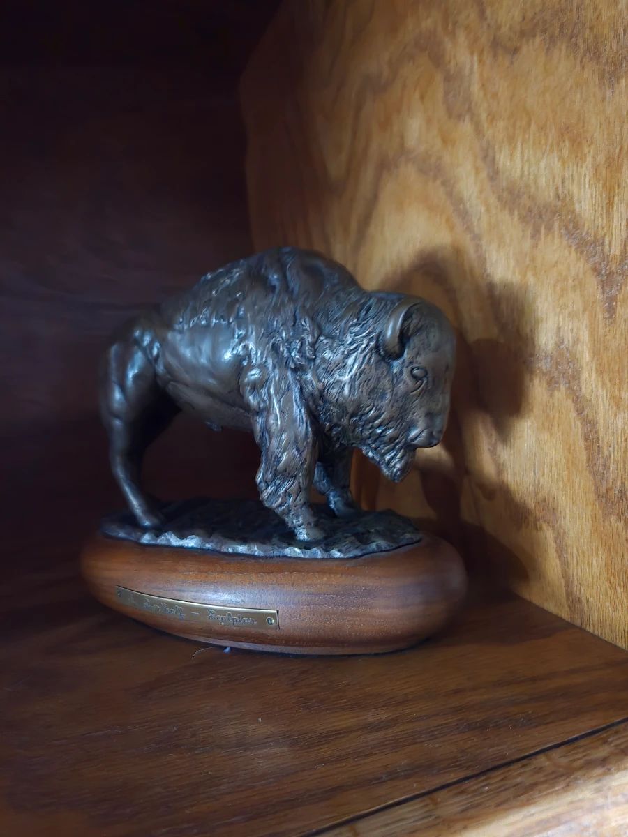 Bison sculpture