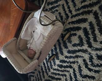 Antique doll carriage