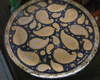 George Briard Mid Century Pedestal Plate
