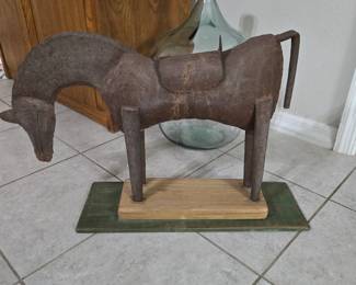 Primitive Look Horse Figurine