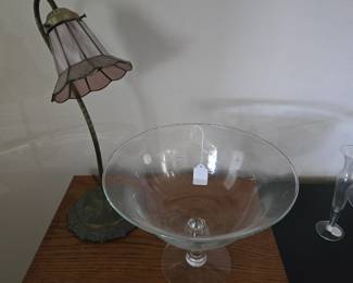 Etched centerpiece bowl