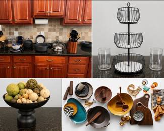 African-inspired kitchen decor & dishes