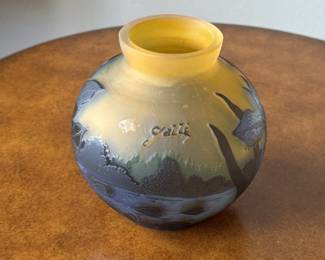 Gallé Art Nouveau French Cameo glass vase