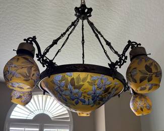 Art Nouveau Gallé Chandelier