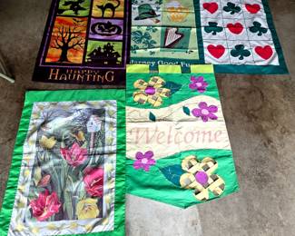 Collection of outdoor decorative Flags for all holidays & seasons!