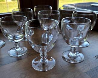 Fine Vintage Steuben Large Water Goblets, Set of (8)