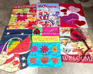 Collection of outdoor decorative Flags for all holidays & seasons!
